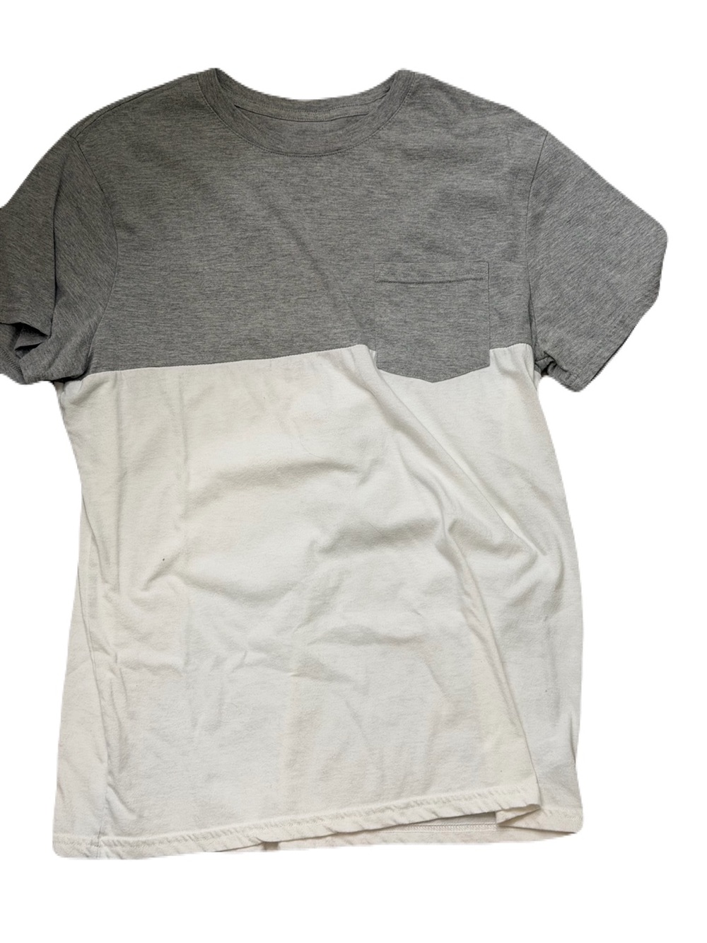 Goodfellow & Co Two-Tone Pocket Crew Tee - Gray & White